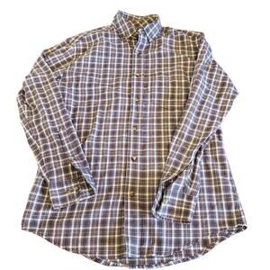 George Button Down Shirt Small Tusk Navy Style GM33Y035 Workwear Office Casual